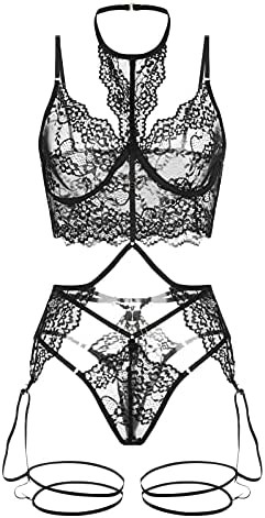 Gothic Lingerie Dress Women's Sexy Lingerie Lingerie Sets Lace Pajama Chemises Lingerie Outfits