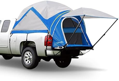 Quictent Pickup Truck Tent for 5.5-5.8'/6.0-6.3'/6.4-6.7'/8.0-8.2'/5.0-5.2' Bed, Waterproof PU2000mm 2-Person Sleeping Capacity Truck Bed Tent with Removable Awning, Rainfly ＆ Storage Bag Included
