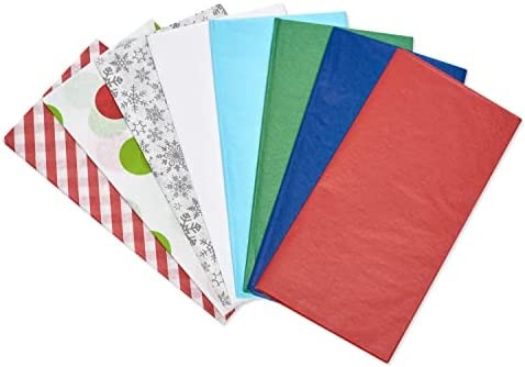 American Greetings Bulk Christmas Tissue Paper, Winter Assortment (200-Sheets)