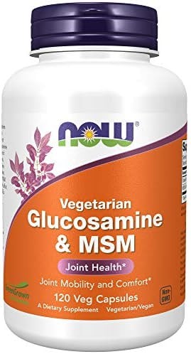 NOW Supplements, Glucosamine & MSM (GreenGrown® Glucosamine), Vegetarian, 120 Veg Capsules