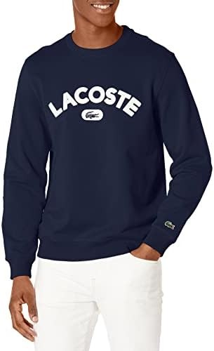 Lacoste Men's Long Sleeve Graphic Crew Neck Sweatshirt
