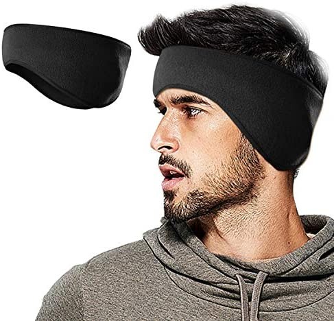 Lauzq Winter Fleece Ear Warmers Muffs Headband for Men Women Kids Ski Running Cycling