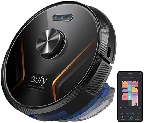 eufy by Anker, RoboVac X8 Hybrid, Robot Vacuum and Mop Cleaner with iPath Laser Navigation, Twin-Turbine Technology generates 2000Pa x2 Suction, AI. Map 2.0 Technology, Wi-Fi, Perfect for Pet Owner