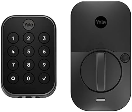 Yale Security Assure Lock 2, Key-Free Keypad Lock with Bluetooth, Black Suede