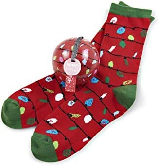 Little Blue House by Hatley womens Crew Sock in Ball Ornament