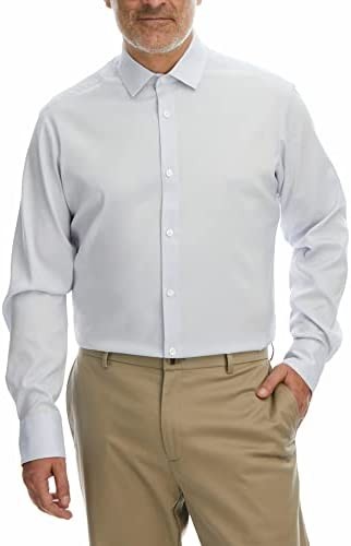 Haggar Men's Classic Fit Performance Button Down Shirt