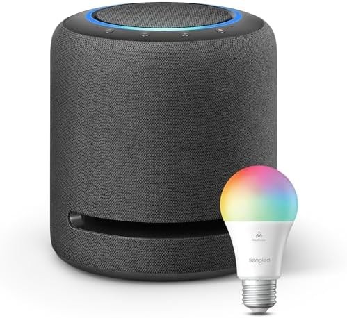 Echo Studio| Charcoal with Sengled Smart Color Bulb