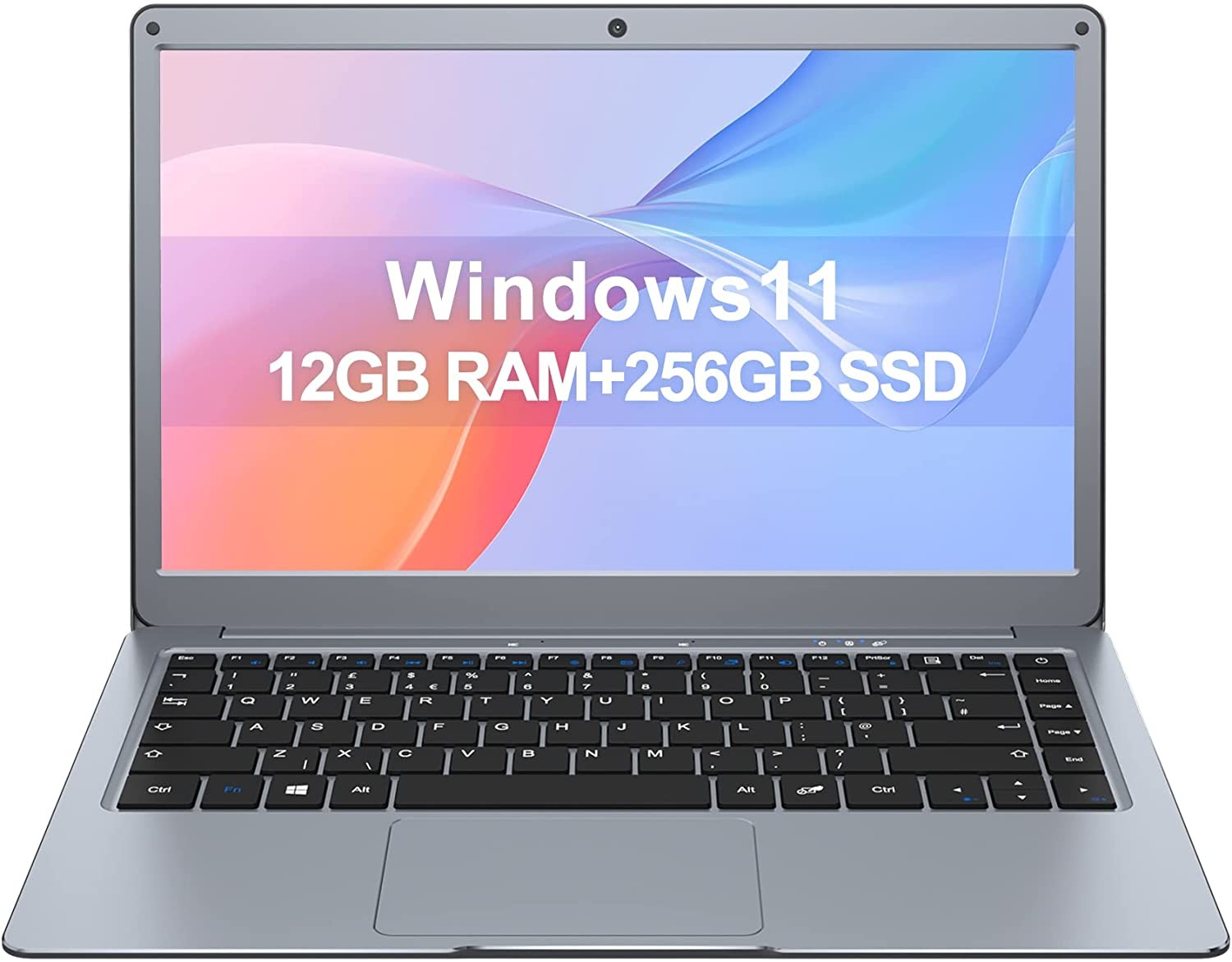 Jumper Laptop 13.3" Full HD IPS Display - 12GB RAM 256GB Solid State Drive - Intel Celeron 64 Bit Dual Core Processor - Windows 11 Home Edition - Laptop with HDMI, Webcam, Wi-Fi, Bluetooth - (EZbook X