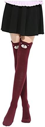 Geoot Women Cute 3d Cartoon Animal Pattern Thigh Stockings Over Knee High Socks
