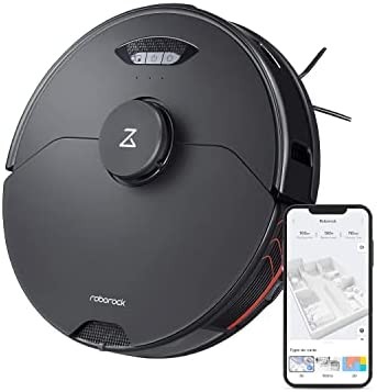 roborock S7 MaxV Robot Vacuum and Sonic Mop, 5100Pa Suction, 3D Structured Light Obstacle Avoidance, Auto Lifting Mop, Ultrasonic Carpet Detection, Compatible with Alexa, Perfect for Pet Hair