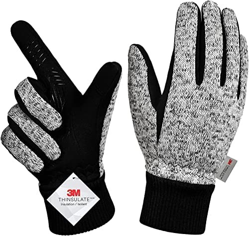 MOREOK Winter Gloves -10°F 3M Thinsulate Warm Gloves Bike Gloves Cycling Gloves for Driving/Cycling/Running/Hiking