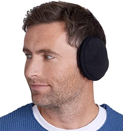 Winter Earmuffs for Men & Women - Fleece Ear Warmers - Behind the Head Earmuffs Wrap - Ear Covers for Winter, Cold Weather