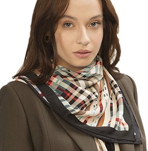 Silk and River 100% Handmade 35" Scarves + FREE Bracelet - Breathable Digital Printed Premium Scarf with Gift Packed Set