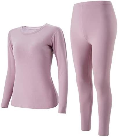INNERSY Women's Thermal Underwear Set Thin Light Long Johns Base Layer for Cold Weather