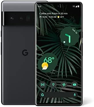 Google Pixel 6 Pro - 5G Android Phone - Unlocked Smartphone with Advanced Pixel Camera and Telephoto Lens - 128GB - Stormy Black
