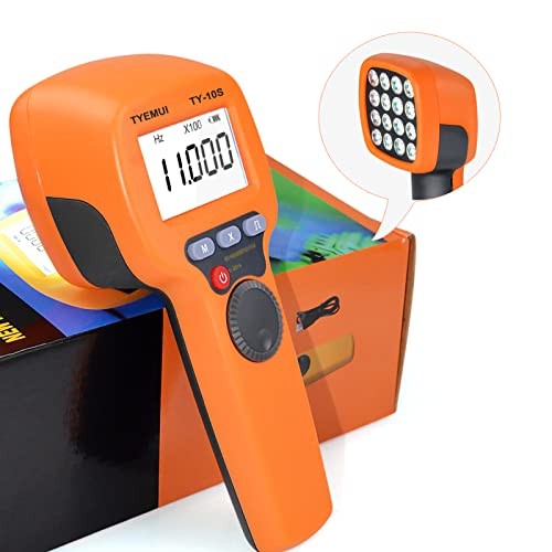 Rechargeable Handheld Stroboscope Tachometer, 60~59999 RPM Non-Contact LED Flash Strobe Tach Meter for Rotate Speed Measurement, with Backlight Screen