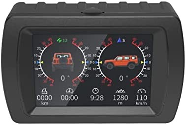 MR CARTOOL M85 Car Inclinometer GPS Speedometer Roll Angle & Pitch Angle with Compass Display for All Off-Road Vehicles