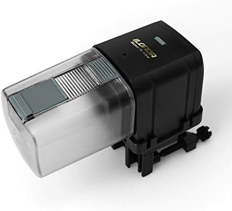 iLONDA L88 Automatic Aquarium Fish Tank Feeder Timer Adjustable Food Dispenser (APP Control & USB Power Supply), Compatible with Amazon Alexa (Black, Standard Pack)