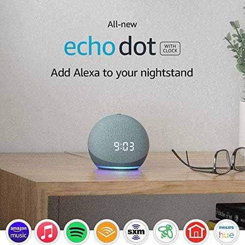 Certified Refurbished Echo Dot (4th Gen) | Smart speaker with clock and Alexa | Twilight Blue